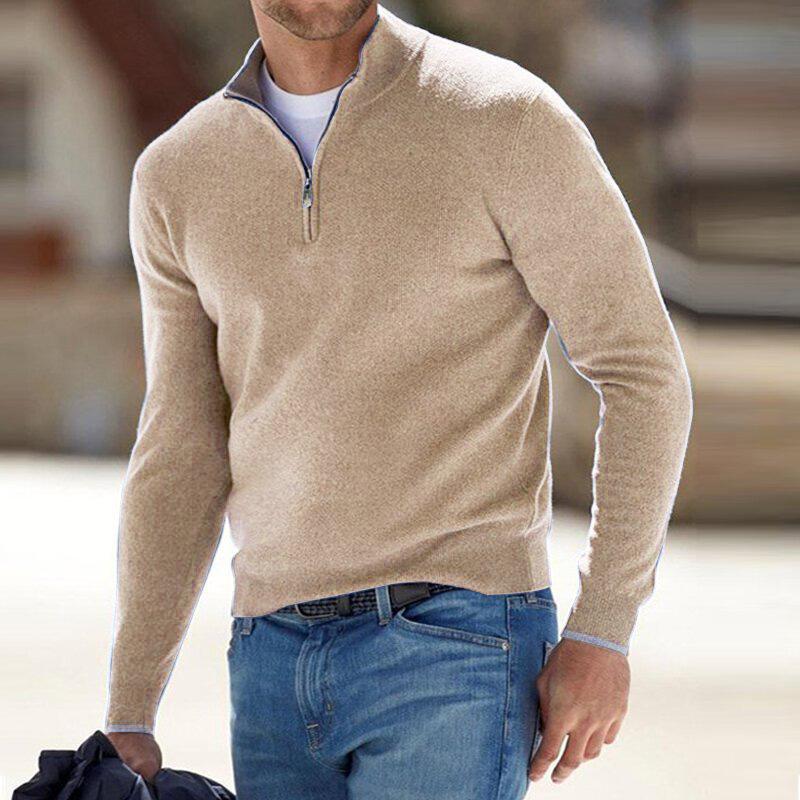 Daan | Heren pullover met rits