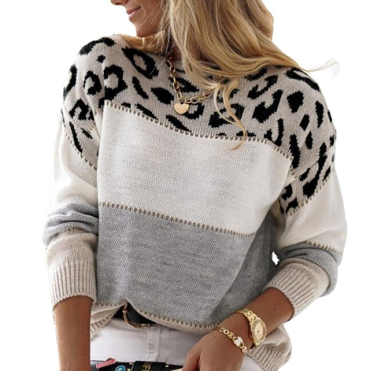 Romy | Casual trui met luipaarddessin