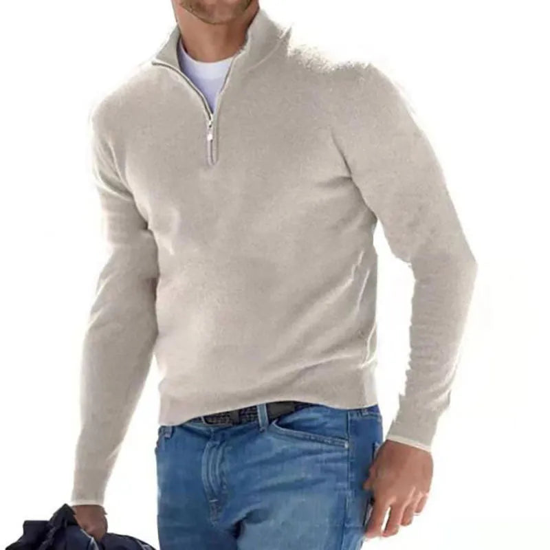 Daan | Heren pullover met rits