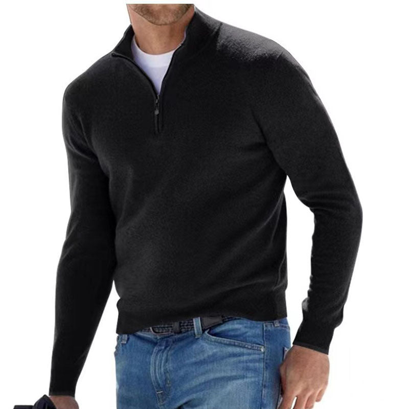 Daan | Heren pullover met rits