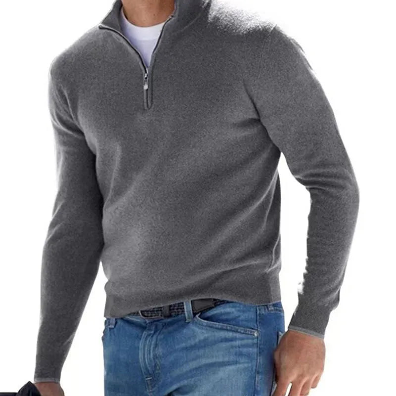 Daan | Heren pullover met rits
