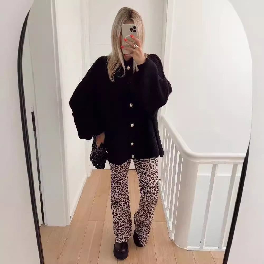 Zoë | Oversized vest met gouden knopen