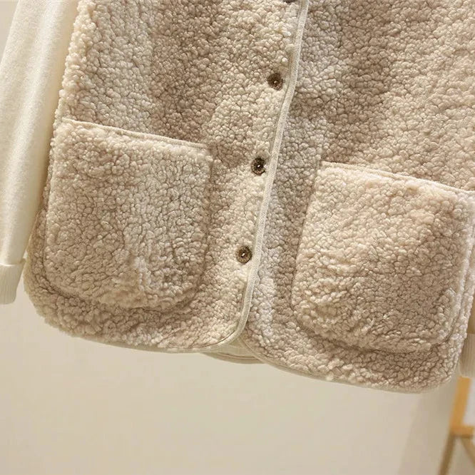 Nowi | Teddy gilet met knopen